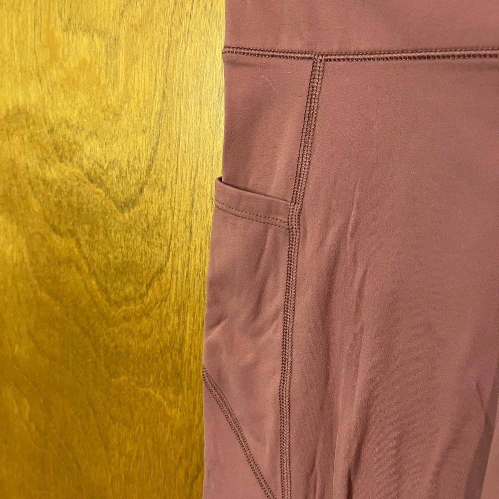 AEROPOSTALE neutral pink high waisted leggings with pockets - Picture 4 of 5